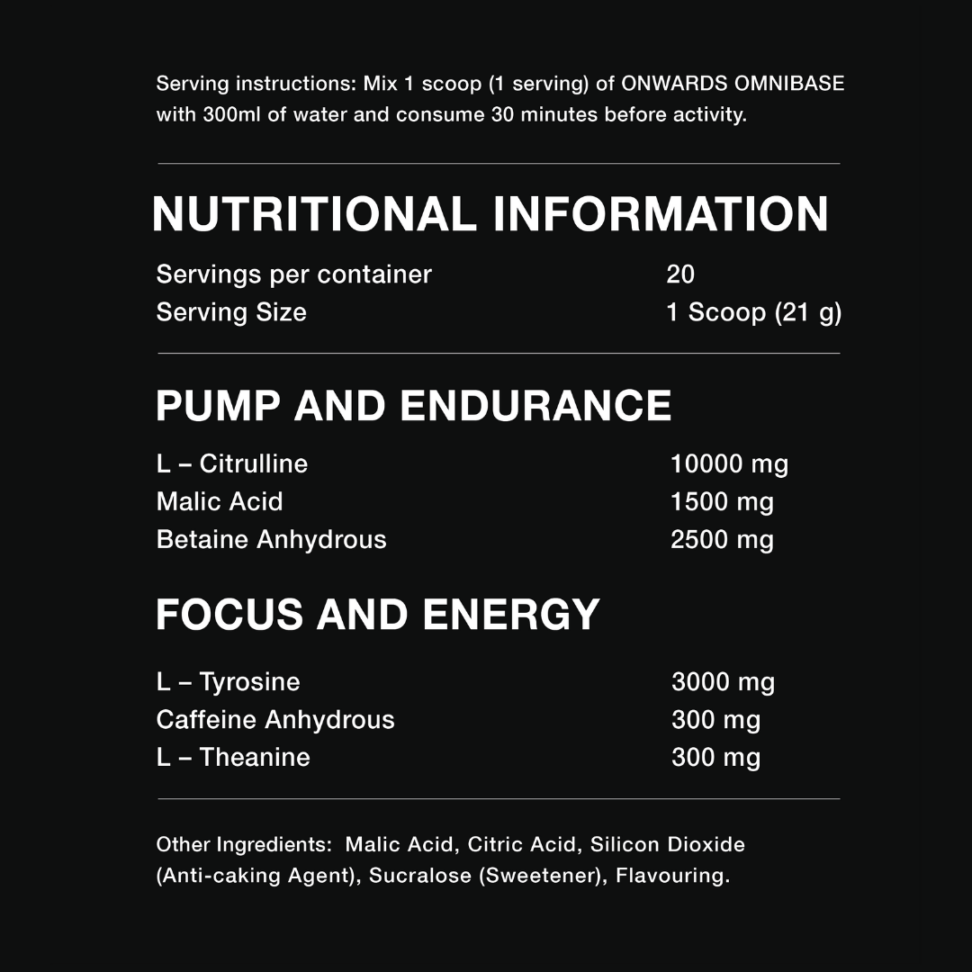 ONWARDS BASE PRE-WORKOUT